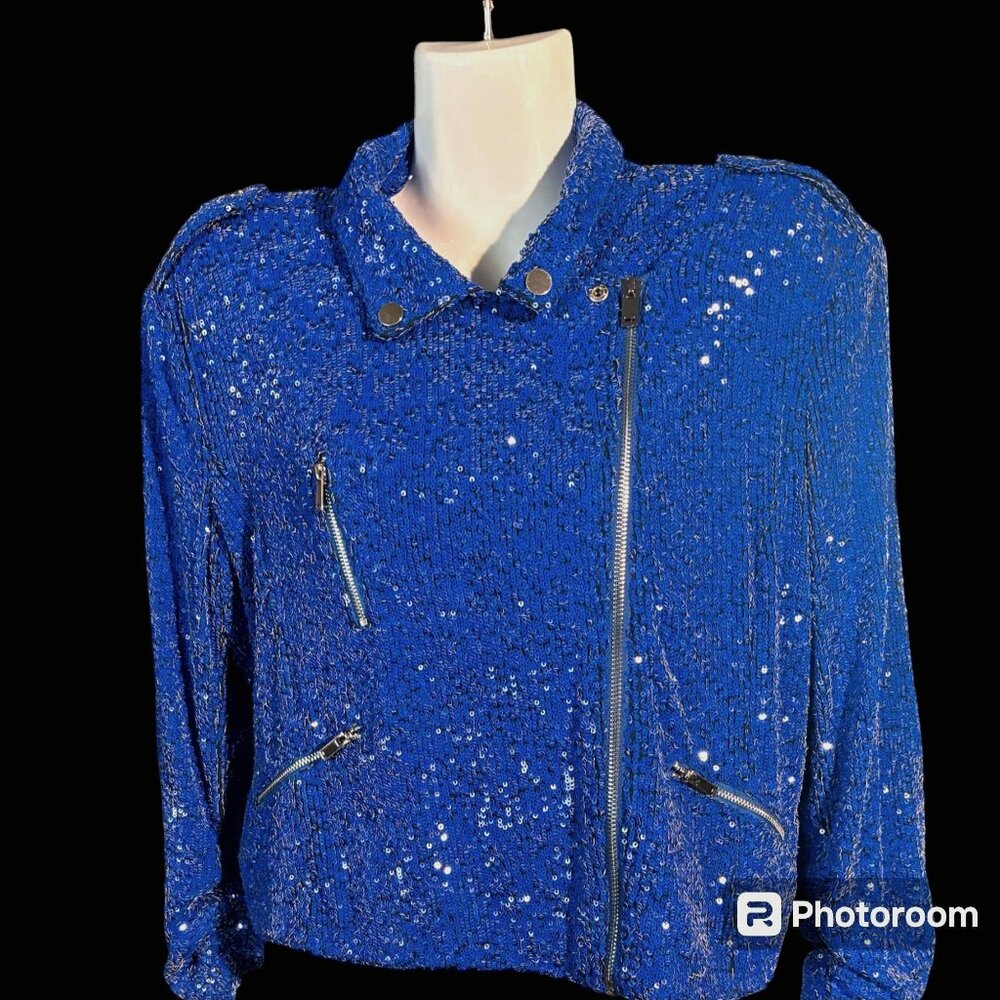 Generation Love Whitney Blue Sequins Jacket